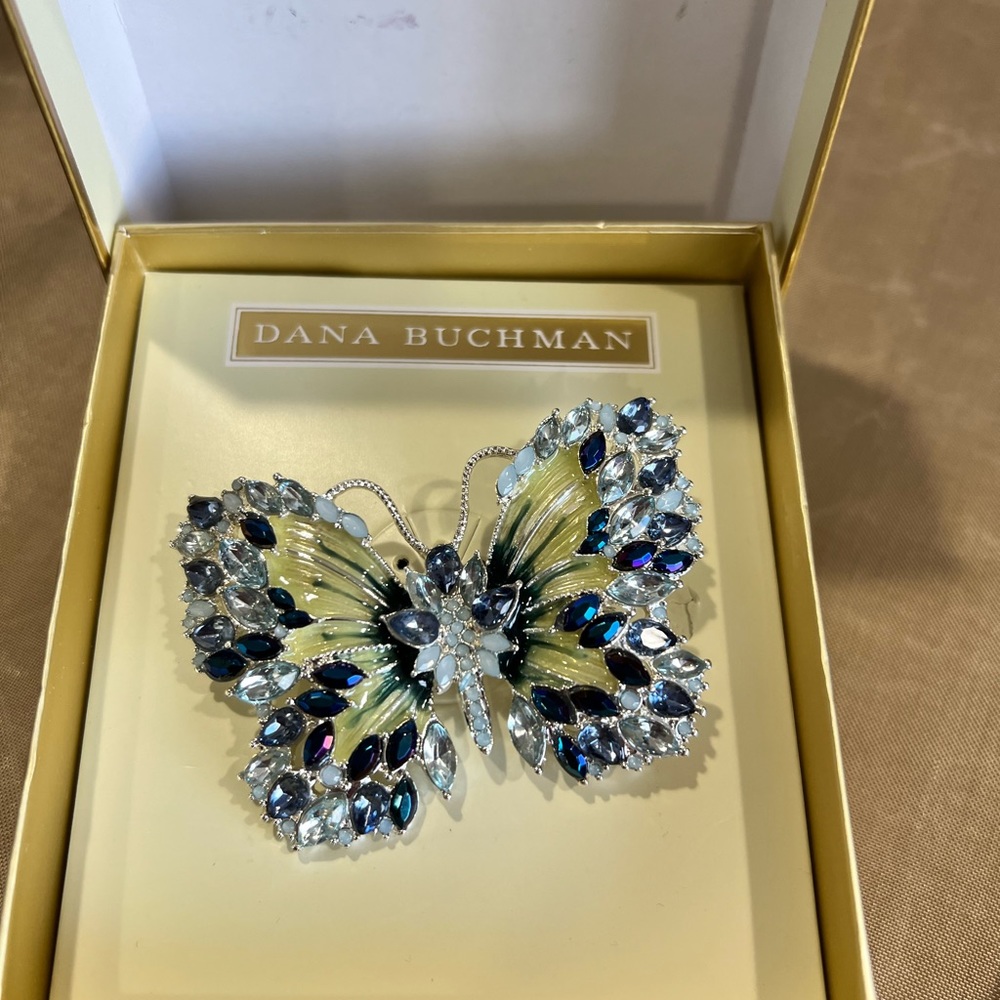 Butterfly brooch by Dana Buchman.